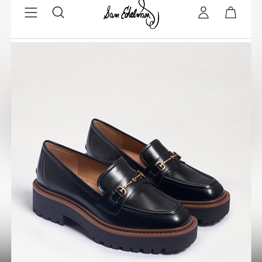 Worn 1x- women’s Sam Edelman Laura Lug Sole Loafer size 7.5